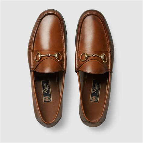 gucci brown men's loafers